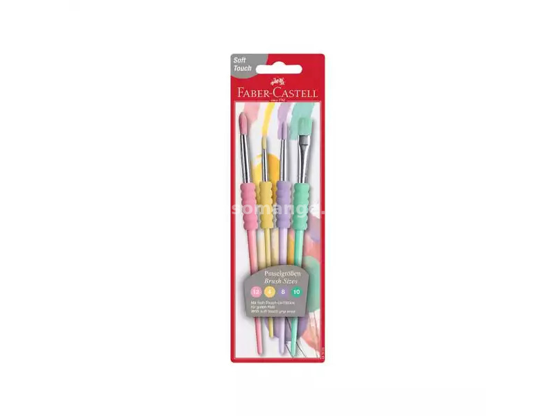 Faber Castell Četkica Faber Castell soft grip set 1/4 pastel 481620 ( C011 )