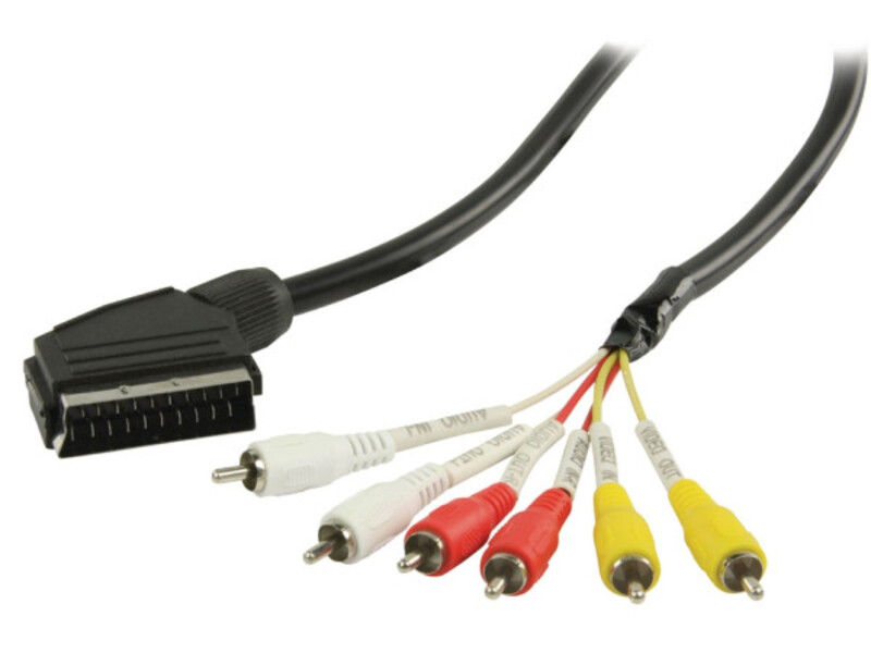 x-VLVP31160B20 SCART Cable SCART Male - 6x RCA Male 2.00 m Black