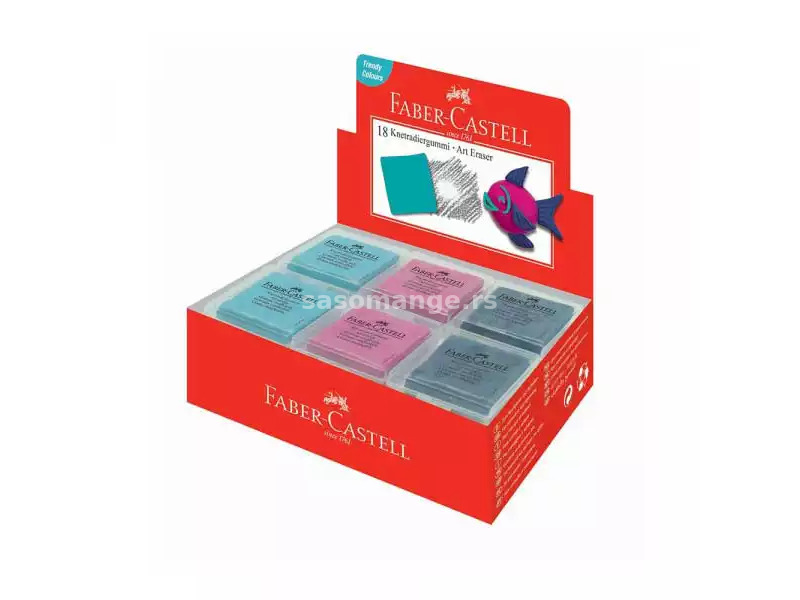 Faber Castell Gumica Faber Castell umetnička gnjeca Trendi (1/18) 127124 ( 4291 )