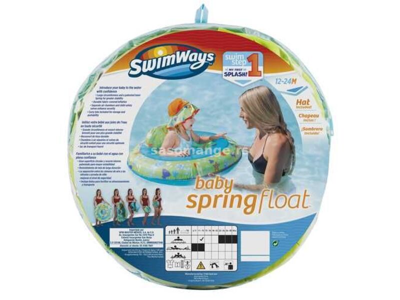 SWIMWAYS Set Baby šlauf sa sedištem i kapicom Spin Master