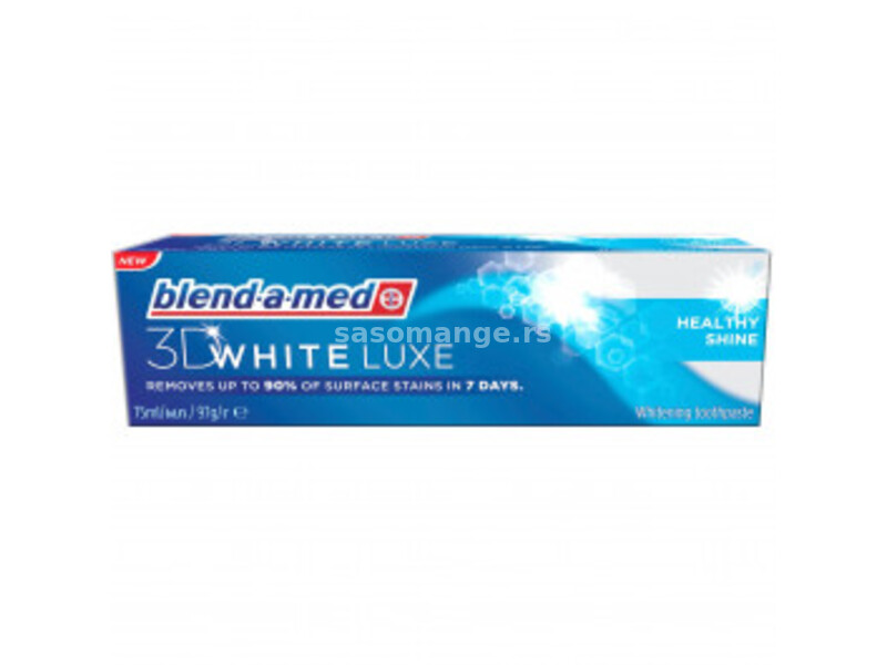 ORAL B pasta za zube 75 ML 3D white lux healthy shine Blend-a-men