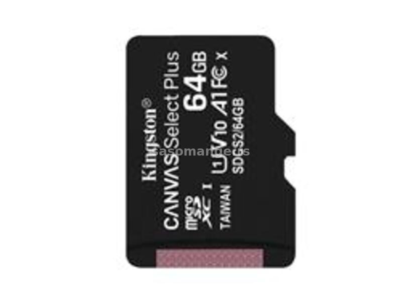 Memorije kartice KINGSTON SDCS2/64GBSP/microSDXC/64GB/Class10 U1/100MB/s-85MB/s