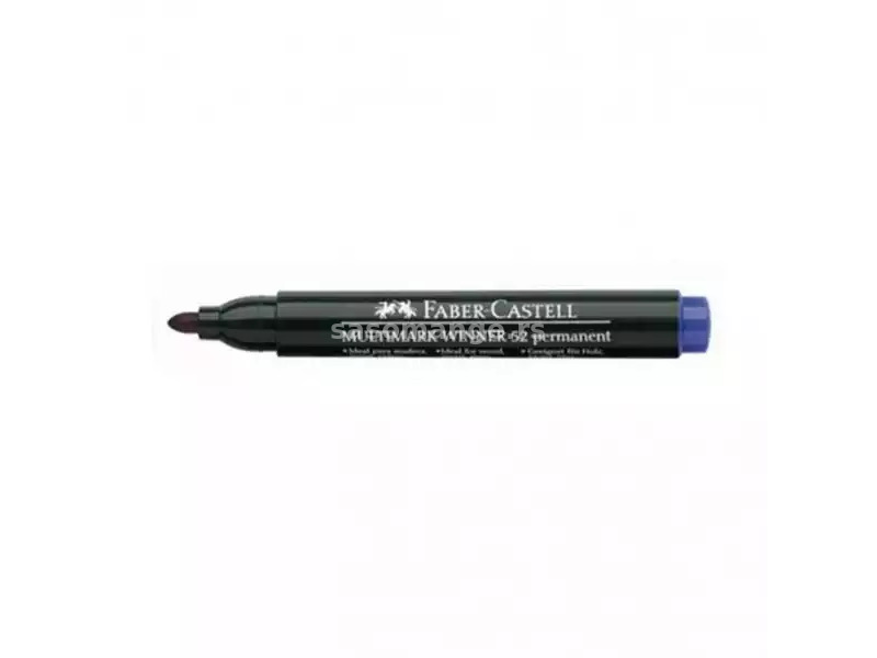 Faber Castell Permanent Marker Faber Castell plavi obli 52 13864 (157851) ( 3507 )