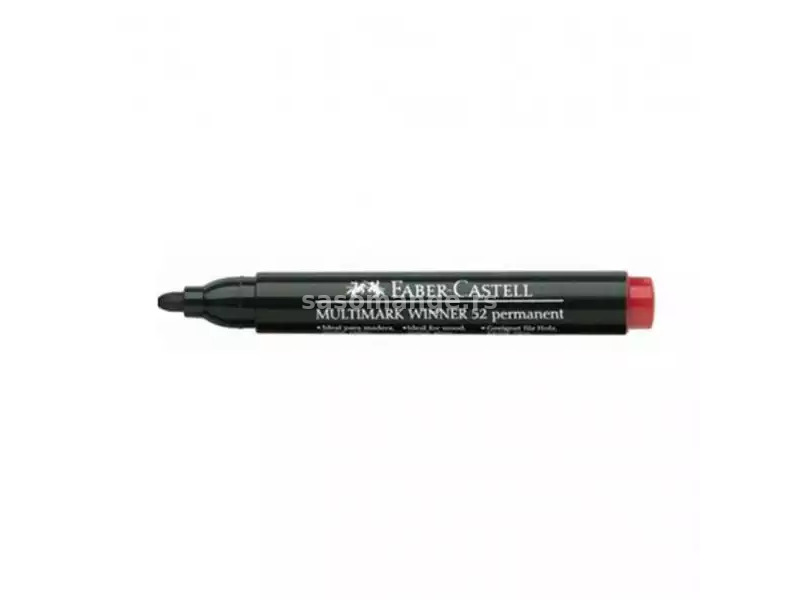 Faber Castell Permanent Marker Faber Castell crveni obli 52 13863 (157821) ( 3508 )