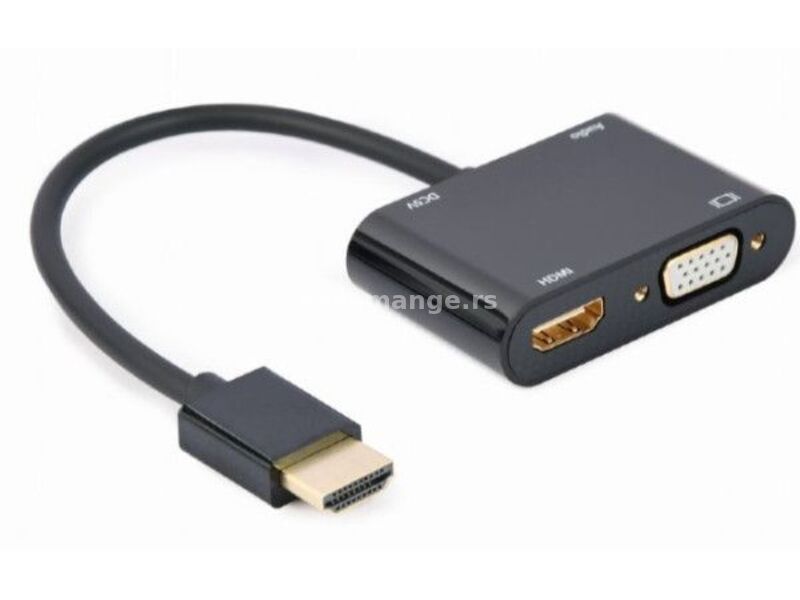 GEMBIRD Adapter HDMI na HDMI + VGA