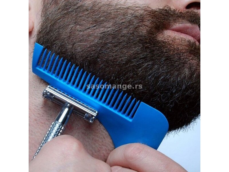 Plavi cešalj za oblikovanje i negu brade