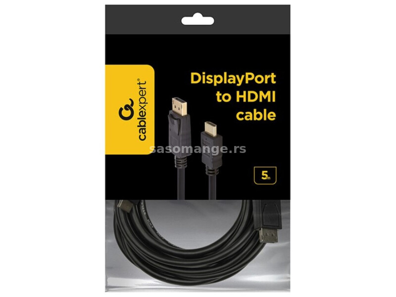 CC-DP-HDMI-5M Gembird DisplayPort na HDMI digital interface kabl 5m
