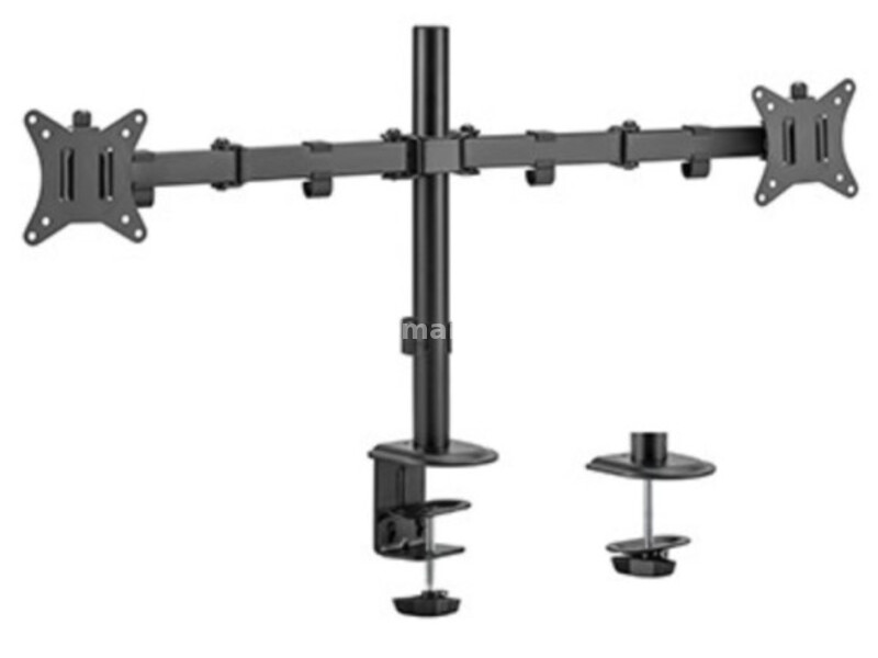 MA-D2-01 Gembird Podesivi dupli stoni drzac za monitor, tilt, 17-32 max.2x9kg (alt. MA-DF2-01)