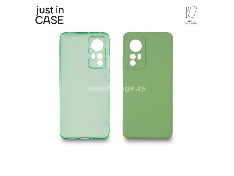 JUST IN CASE 2u1 Extra case MIX paket zeleni za Xiaomi 12