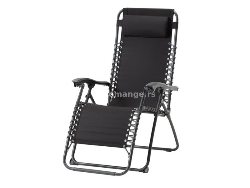 Stolica Ležaljka Camfold crna