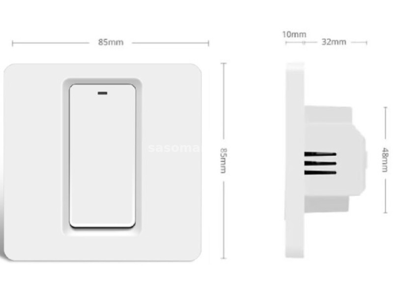 ZIGBEE-SWITCH-DS101 Gembird RSH Tuya WiFi EU Standard Smart Switch Push Button Interruptor Smart Hom