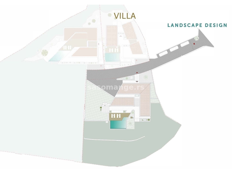 Nova vila s bazenom i panoramskim pogledom na&nbsp;Kotorski zaljev&nbsp;smještena u novom kompleksu od 3 vi...