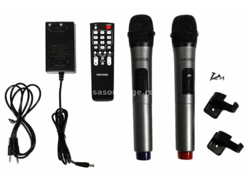 Microlab TL20 karaoke zvucnik 200W, Bluetooth, LED, 12V/4500mAh, Aux, USB, microSD, FM RADIO,Mic*2