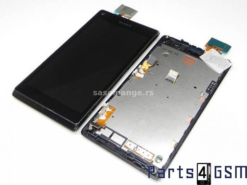 LCD Sony Xperia L/C2105+touch screen crni+frame FULL ORG SH