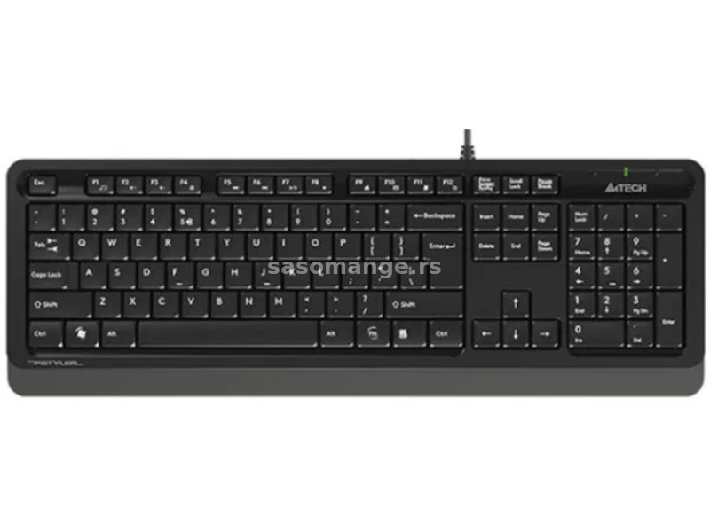 A4 TECH A4-FK10 US GREY A4Tech Fstyler Multimedia comfort tastatura, FN funkcije, vodootp. US-LAY...