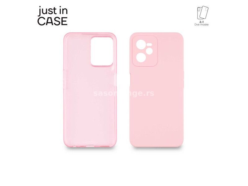 JUST IN CASE 2u1 Extra case MIX paket pink za Realme C35