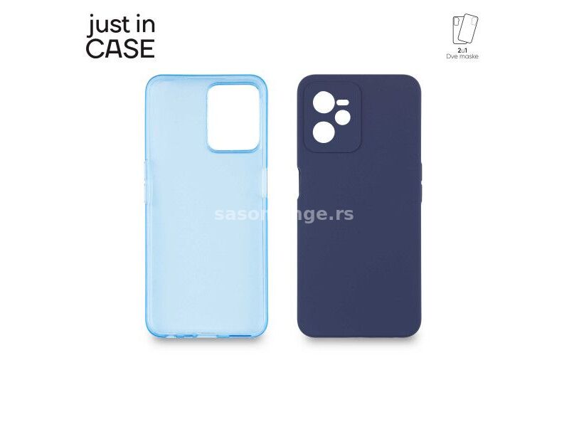 JUST IN CASE 2u1 Extra case MIX paket plavi za Realme C35