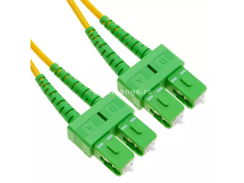 SC-APC / SC-APC singlemode duplex fiber adapter, APC (angle-polished connectors)