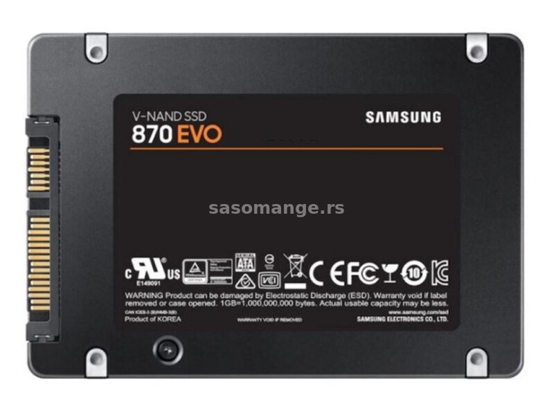 SAMSUNG 2TB 2.5" SATA III MZ-77E2T0B 870 EVO Series SSD