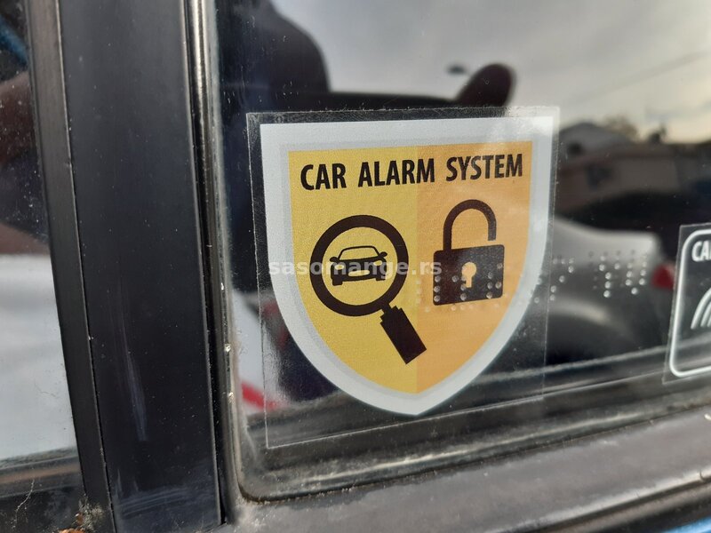 Nalepnica Auto alarm Car alarm system br 4 zuta