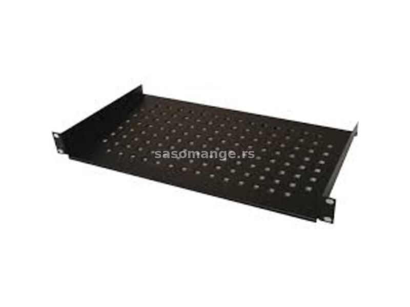 Polica fiksna 600mm rack kačenje na 4 tačke Mirsan 19/1U crna MR.SBR60.01