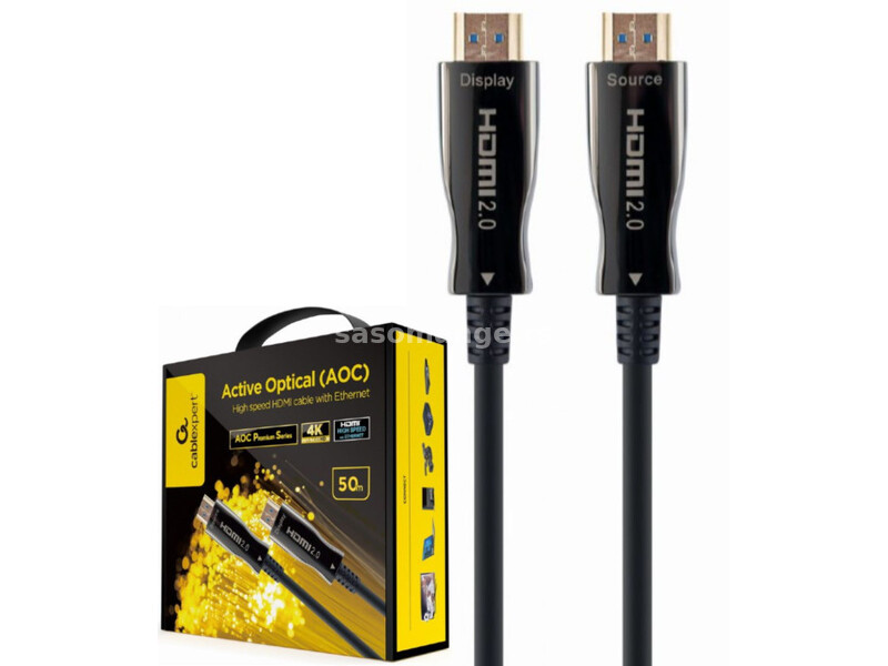 CCBP-HDMI-AOC-50M-02 Gembird Active Optical (AOC) High speed HDMI cable with Ethernet Premium 50m