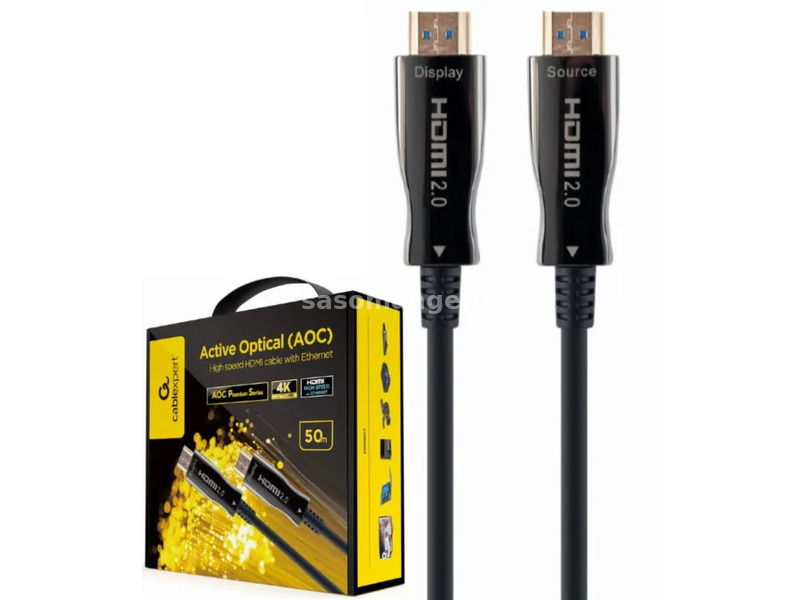 GEMBIRD CCBP-HDMI-AOC-50M-02 Gembird Active Optical (AOC) High speed HDMI cable with Ethernet Pre...
