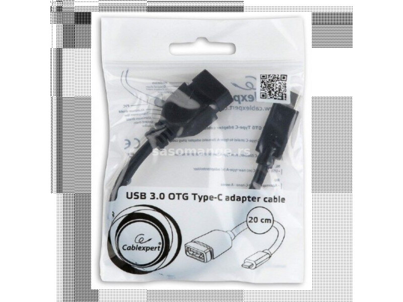 Kabl USB A (F) - Type C (M) Gembird 0.2m A-OTG-CMAF3-01 USB 3.0