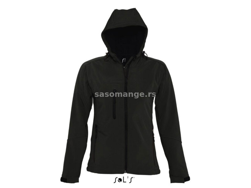 Sols Ženska Softshell jakna sa kapuljačom Replay Black veličina XXL 46802