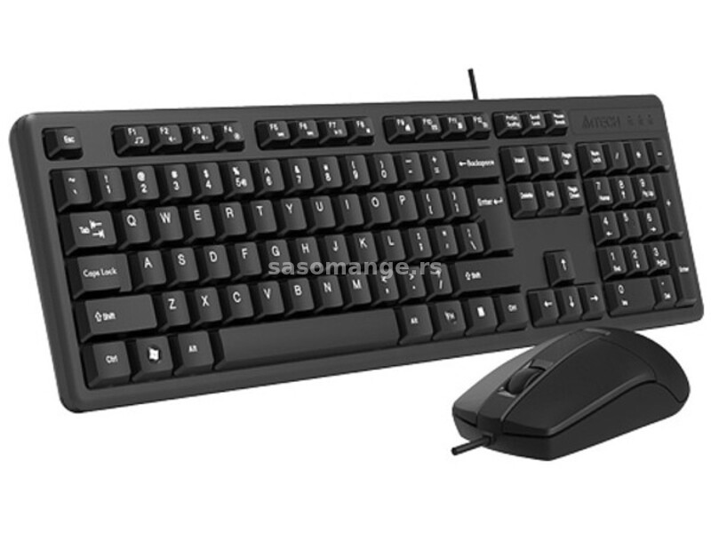 A4-KRS-3330 A4Tech tastatura YU-LAYOUT + mis USB, Grey