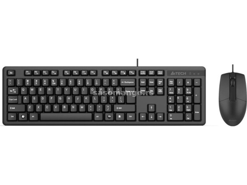 A4-KRS-3330 A4Tech tastatura YU-LAYOUT + mis USB, Grey