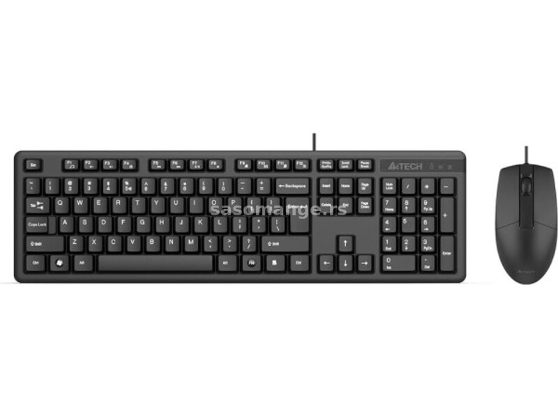 A4-KRS-3330 A4Tech tastatura YU-LAYOUT + mis USB, Grey