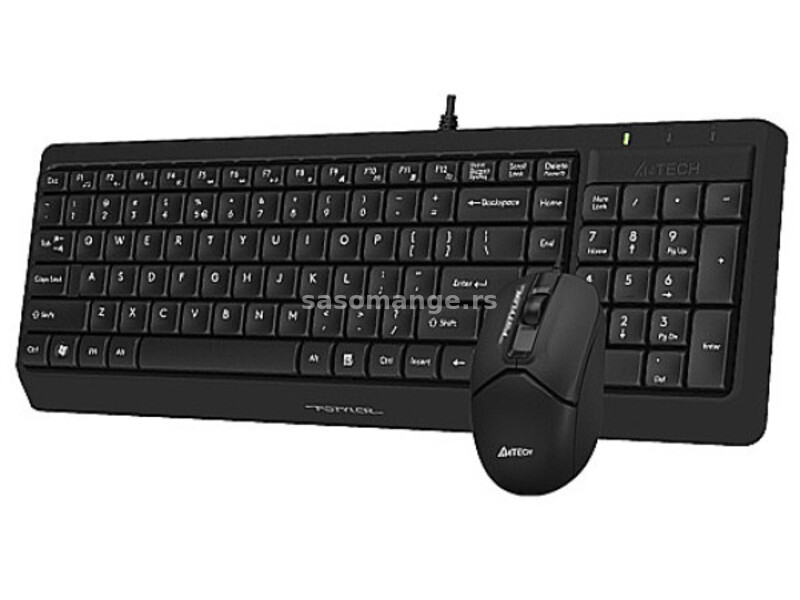 A4-F1512 A4Tech tastatura YU-LAYOUT + mis USB, Black