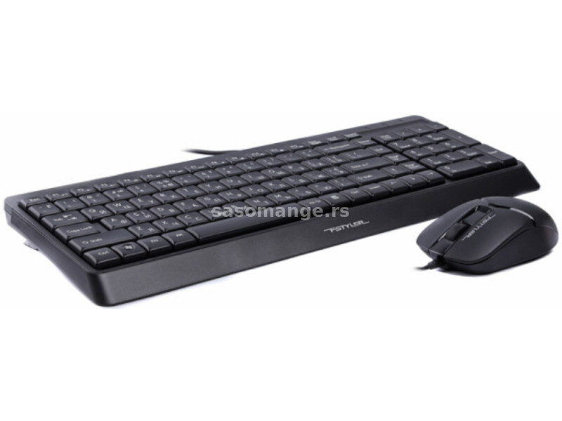 A4-F1512 A4Tech tastatura YU-LAYOUT + mis USB, Black