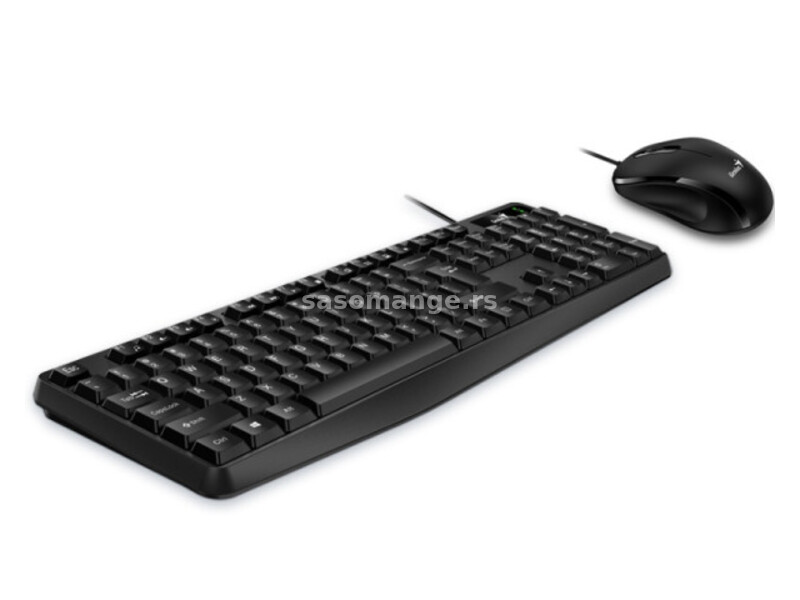 GENIUS KM-170 USB US crna tastatura+ USB crni miš