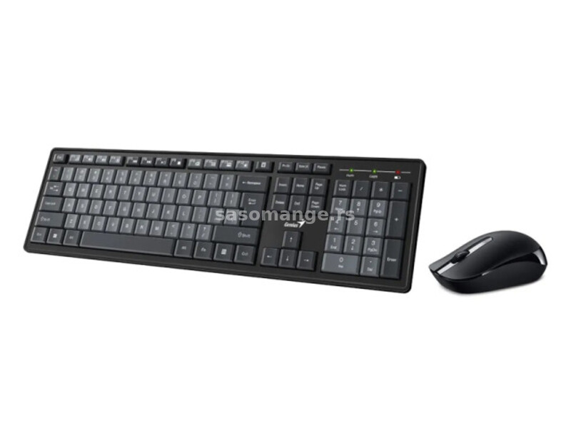 GENIUS Smart KM-8200 Wireless USB YU crna tastatura + miš