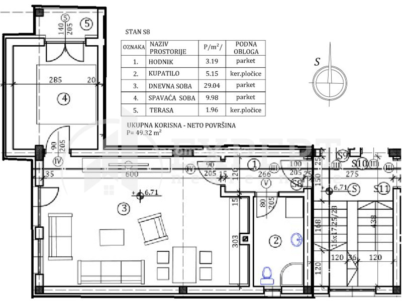 Stan u novogradnji, 49m2, preko puta hotela Tami Residence