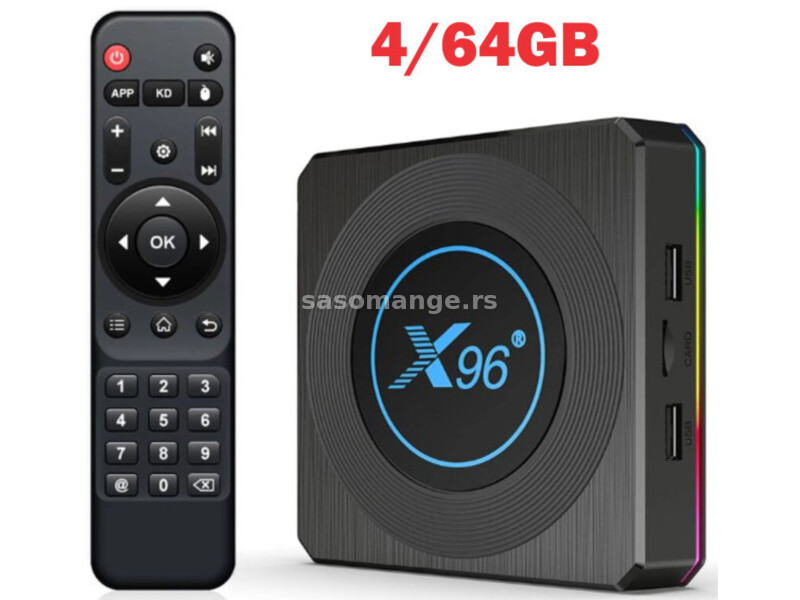 GMB-X96 X4 4/64GB smart TV box S905X4 quad, Mali-G31MP 8K, 1000M KODI Android 11.0