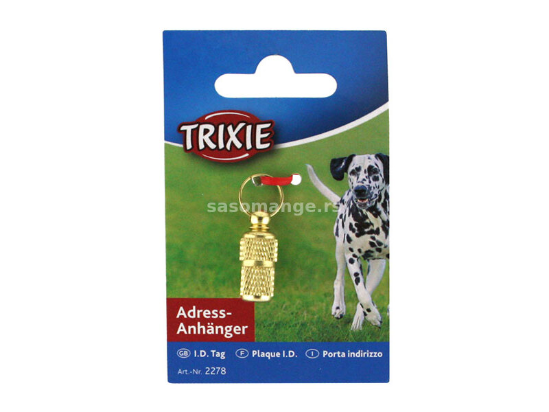 Privezak za ogrlicu - adresar za pse Trixie 2278