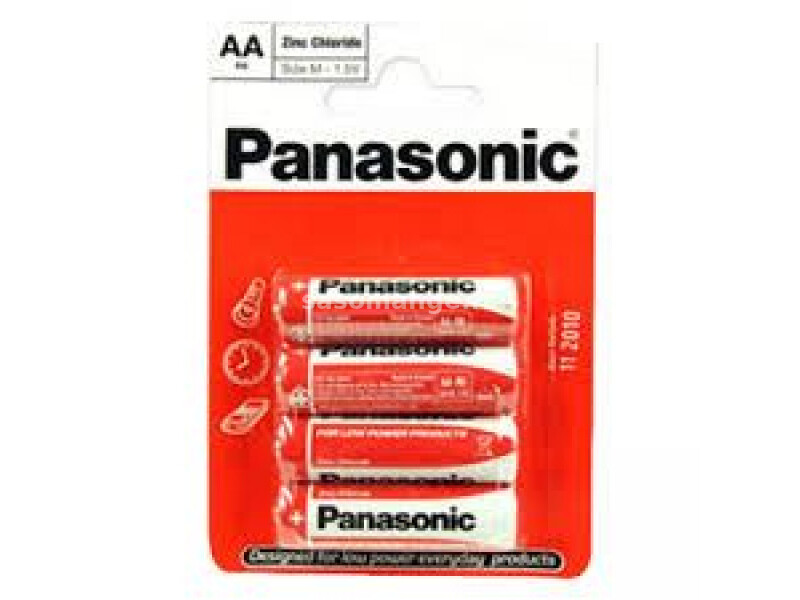 PANASONIC baterije R6RZ4BP - 4×AA EU Zinc Carbon