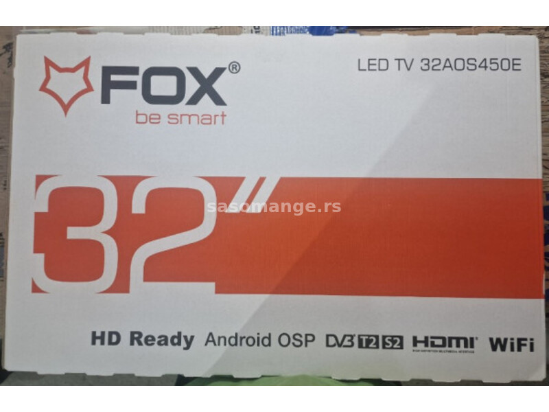 TV Fox 32AOS450E SMART Televizor, LED, HD Ready, 32inc(81cm), ATV,DTV-T/C/T2