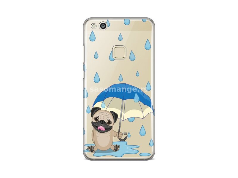 Futrola za Huawei P10 lite leđa Print skin - kuče na kiši