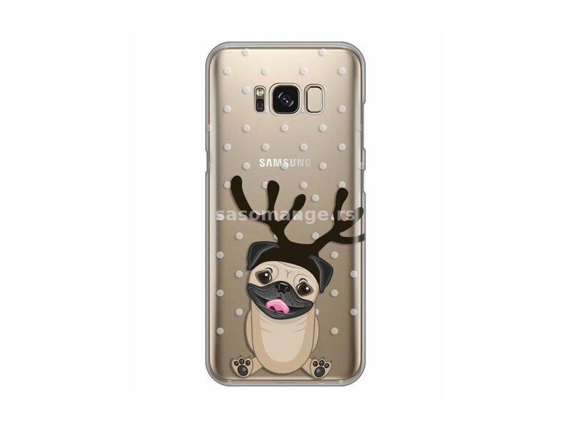Futrola za Samsung Galaxy S8 leđa Print skin - kuče na snegu