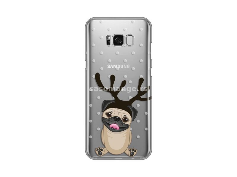 Futrola za Samsung S8 Plus leđa Print skin-kuče na snegu