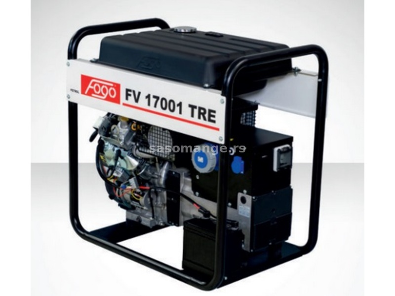FOGO agregat FV 17001 TRE, 16.5kW, 230V, DVR, rezervoar 45L, elektro start, B&amp;S motor benzin