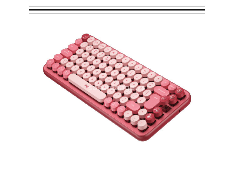 LOGITECH POP Keys Wireless Mechanical Keyboard With Emoji Keys - HEARTBREAKER_ROSE - US INTL - BT...
