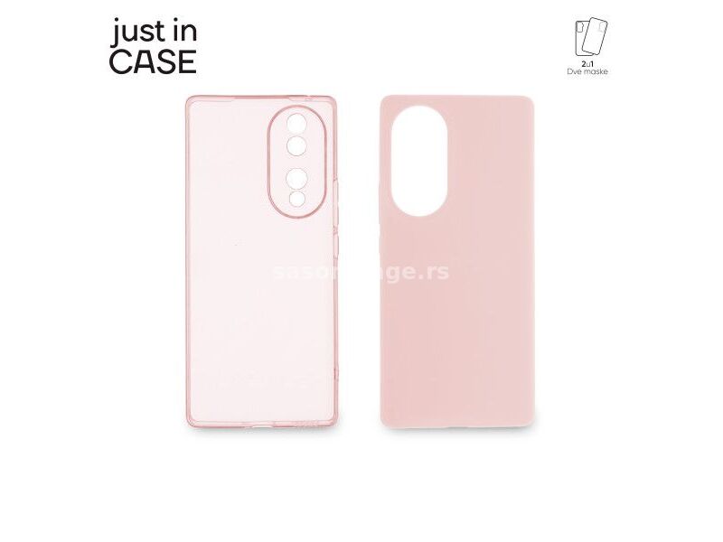 JUST IN CASE Maska 2u1 Extra case MIX za Honor 70/ roze