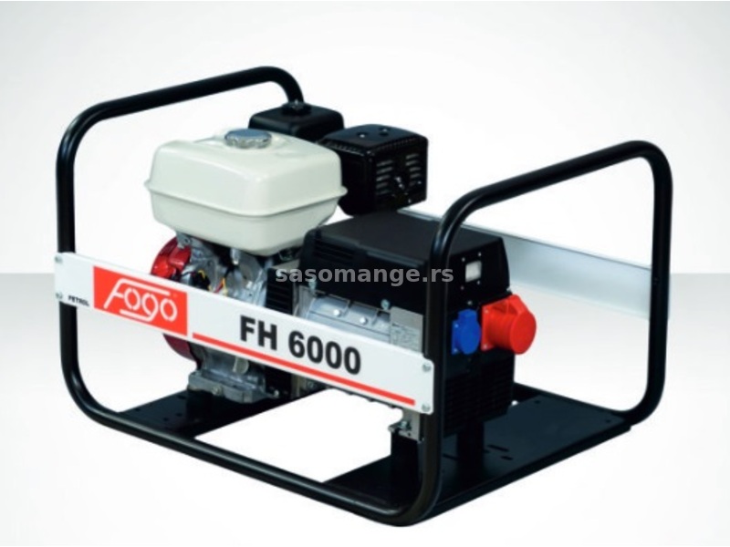 FOGO agregat FH 6000, 5.5kVA(~4.4kW), 400V/230V, Honda motor benzin