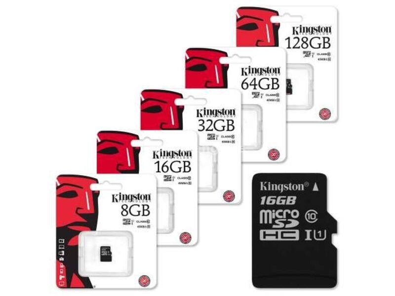 Memorijske SD kartice sa adapterom 64gb, 32gb, 16gb! NOVO!