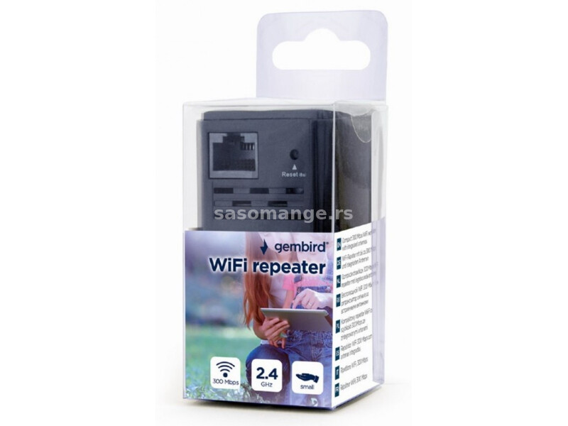 WNP-RP300-03-BKGembird WiFi ripiter/ruter 300Mbps, 2x3dBi, RF pwr